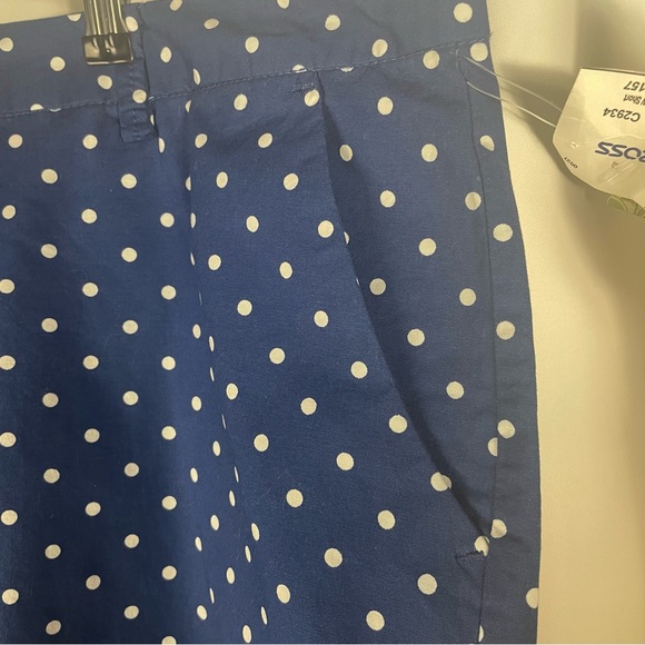 NWT Style Me Blue With White Polka Dots Shorts Size 24w - Picture 3 of 9